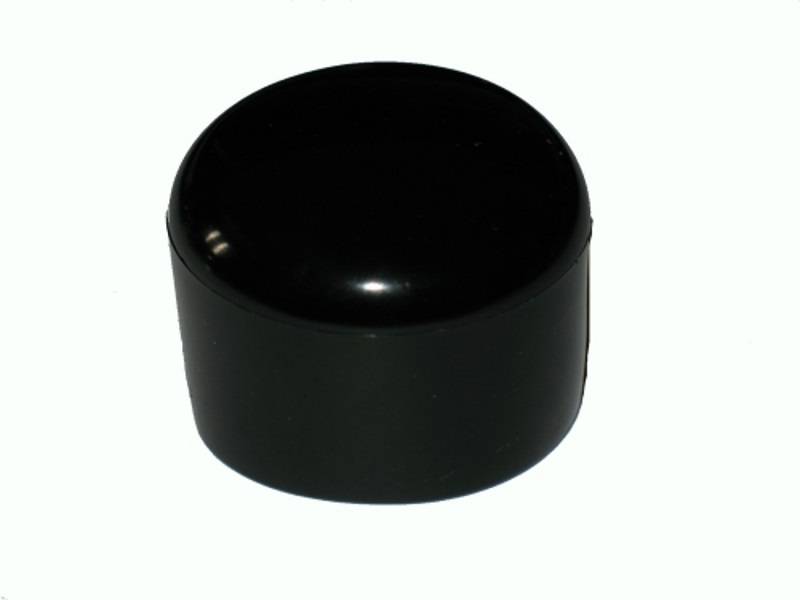 5 Stück - Kappe für Rundrohr D=34/35 mm - L=26 mm SCHWARZ PVC