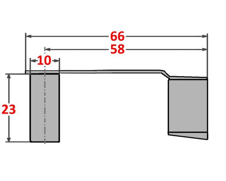 50 Stück - Federklappbolzen für Gabelkopf 10x40