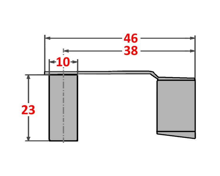 50 Stück - Federklappbolzen für Gabelkopf 10x20