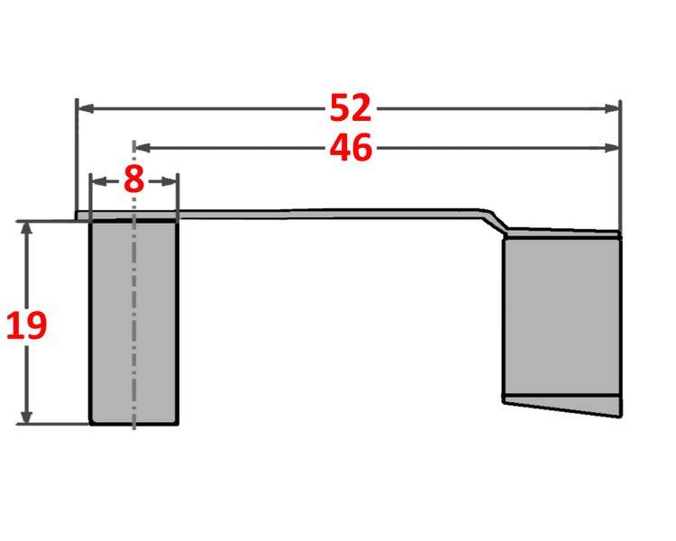 50 Stück - ES-Bolzen - Sicherungsbolzen - Klappbolzen - für Gabelkopf 8x32
