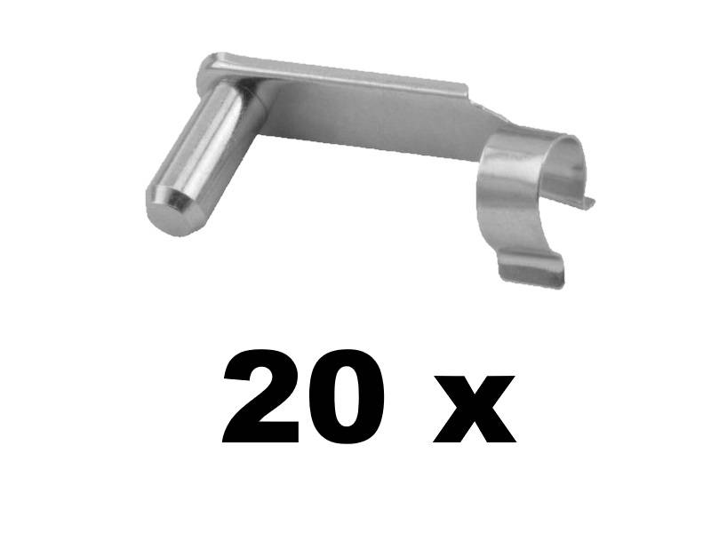 20 Stück - ES-Bolzen - Sicherungsbolzen - Klappbolzen - für Gabelkopf 12x48
