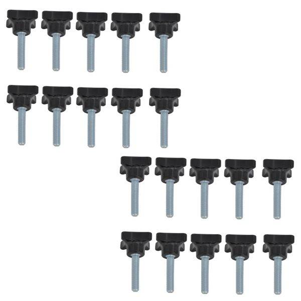 20 Stück - Kreuzgriffschrauben - M8 x 50mm - Griff Ø40 - Kreuzschrauben