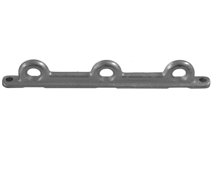 1 Stück - Trennwandhalter für Hakenaufnahme - Guss - lange Version