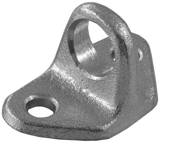 2 Stück - Trennwandhalter für Hakenaufnahme - 1 Loch Ø18mm