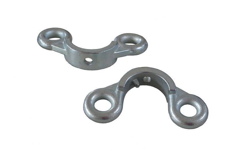 1 Stück - Trennwandhalter für Hakenaufnahme - 2 Loch Ø18mm