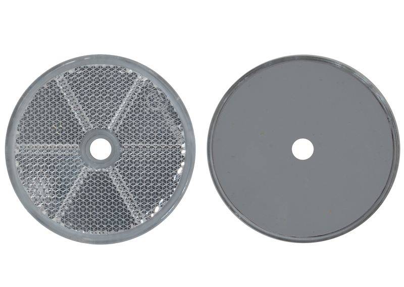 20 x Rückstrahler - Reflektor - schrauben - Ø 60 mm - Weiß - E-Prüfzeichen