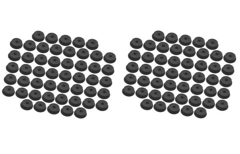 100 Stück - Rundknopf Ø 24/30 mm für 6 - 8 mm Seil Expanderseil - Planenknopf