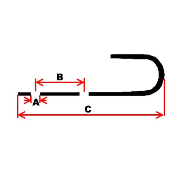 100 x Schleuderhaken Planenhaken weiß für Expanderseil etc.