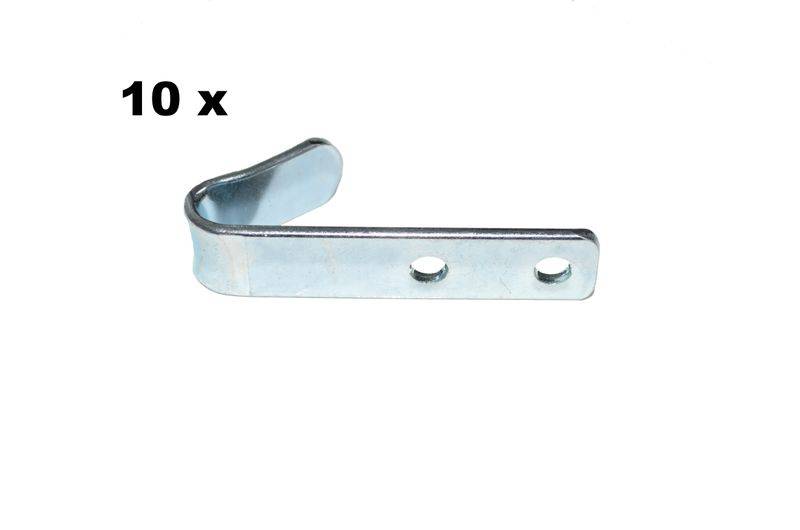 10 Stück - Schleuderhaken Planenhaken Haken Edelstahl