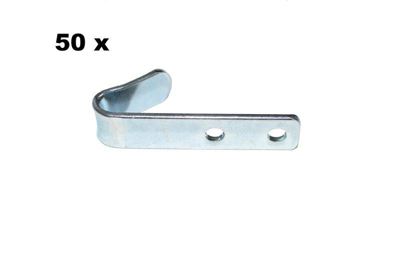 50 Stück - Schleuderhaken Planenhaken Haken Edelstahl