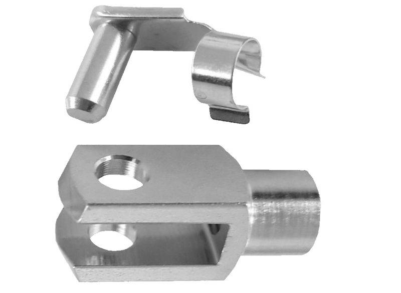 50 Stück - Gabelkopf - Gabelgelenk - 16x32 - M16 + Sicherungsbolzen / ES-Bolzen
