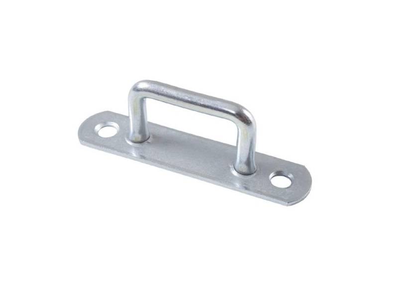 100 Stück - Bügel-/ Riemenkrampen - 36x23 mm - Planenhaken - Stahl verzinkt