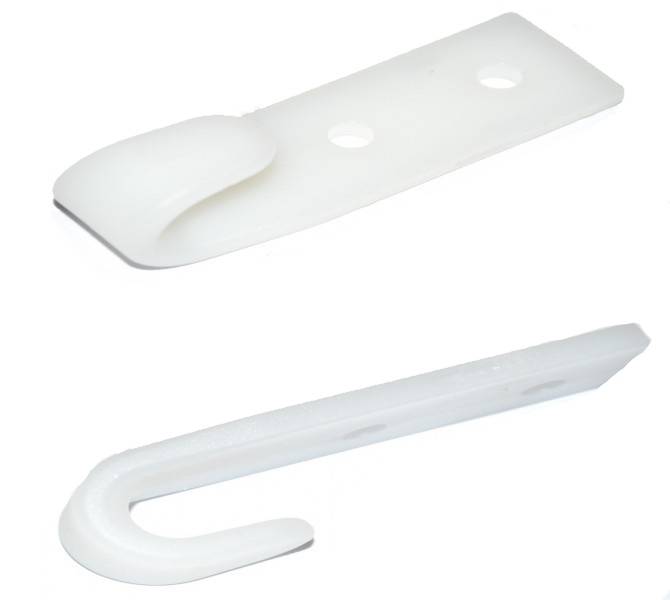 40 Stück - Schleuderhaken Planenhaken weiß für Expanderseil etc.