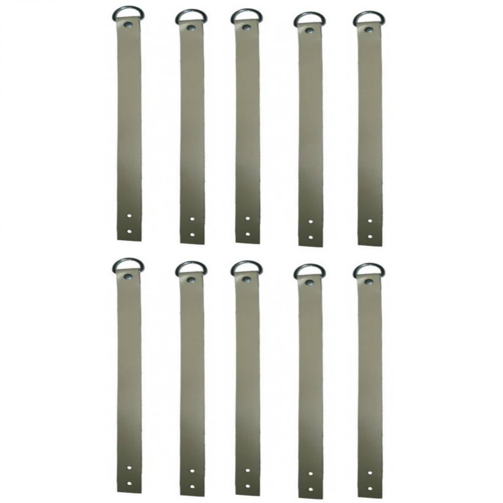 10 Stück - Aufrollriemen Kunststoff mit Gewebeverstärkung -Länge 400mm