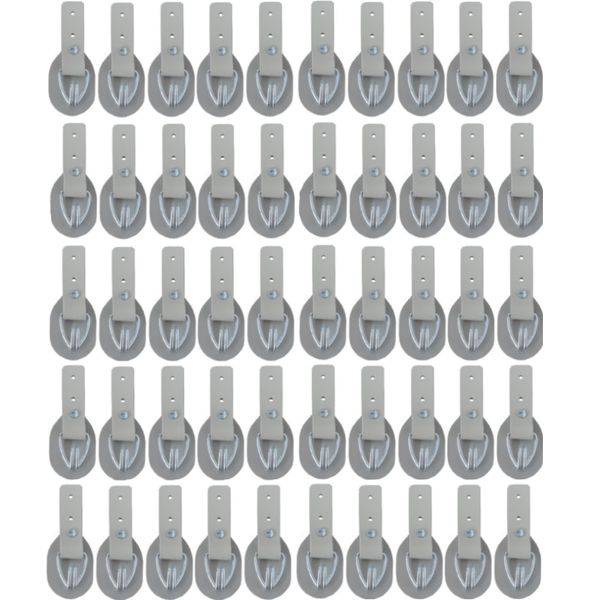 50 Stück - Aufrollkappe, Aufrollhaken, Drahthaken + Scheuerschutz, beige, Vers. 2