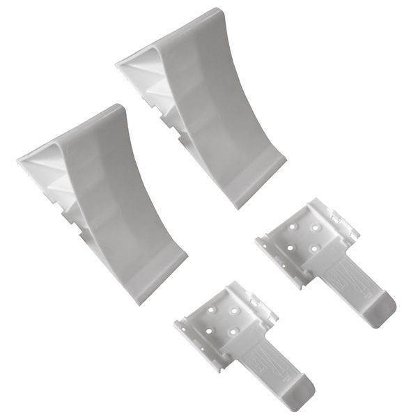 2 Stück - Unterlegkeil für Autoanhänger - Zubehör - mit Halter