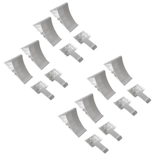 8 Stück - Unterlegkeil für Autoanhänger - Zubehör  - mit Halter