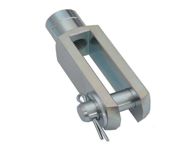 10 Stück - Gabelkopf M16 - links- 16x64 - DIN71752 mit Splintbolzen