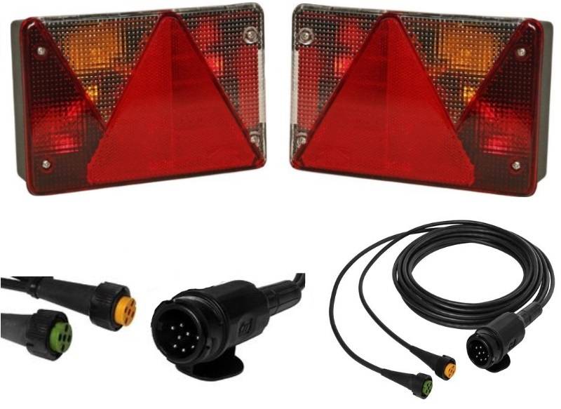 Aspöck Multipoint 4 - Leuchten Set - 13polig - Hauptkabel 8 Meter