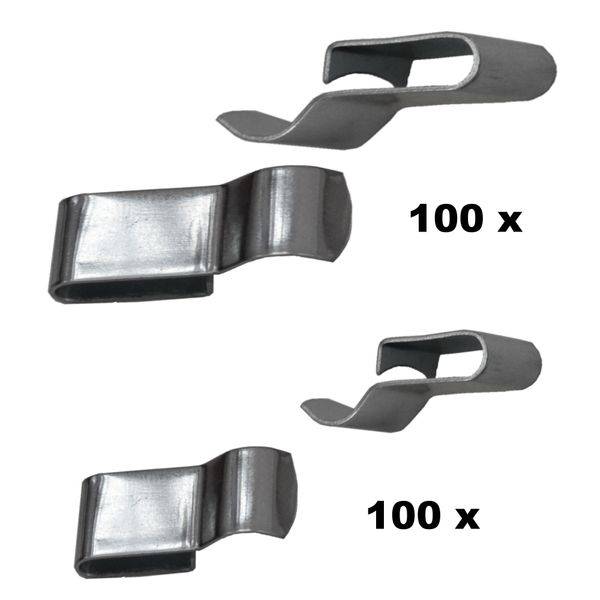 Set 3 - Kabelschelle Kabelfixierung für Kabel Ø 6 - 8 mm 100 x LANG + 100 x KURZ