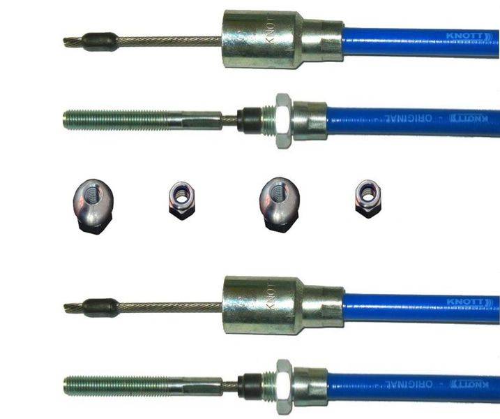 2 x Knott Bremsseil 37086.16 HL: 1430 mm - GL: 1640 mm --- Nirosta