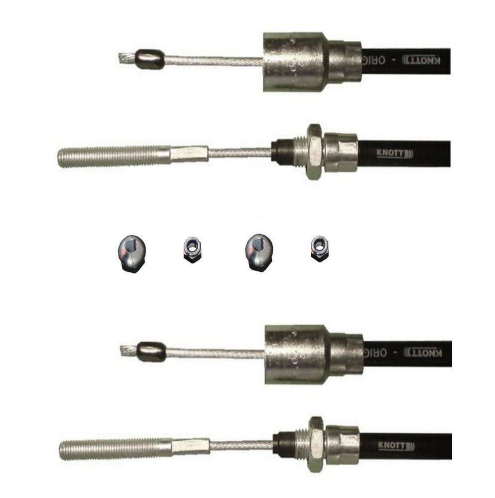2x Knott Bremsseil 33921-1.09 Hüllenlänge: 930mm - Gesamtlänge: 1140mm