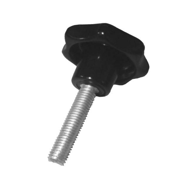 2 Stück Sterngriffschraube M12 x 40 mm DIN6336 A schwarz Ø63