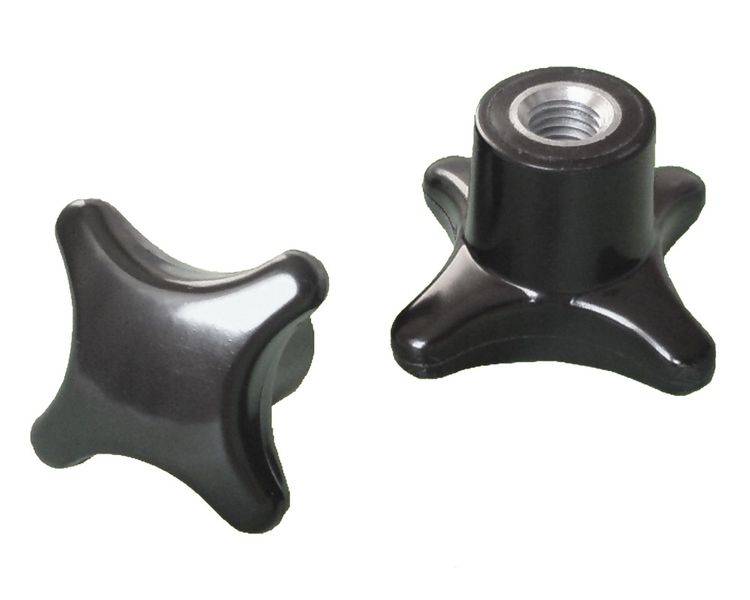 25 Stück Kreuzgriffmutter M16 - DIN 6335 Kreuzmutter Stahlgewinde Ø80 mm