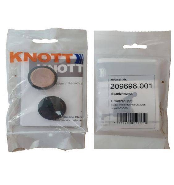 1 x KNOTT - Reibbeläge - Reibelemente für Kugelkupplung KS 30/35 und KSE 30/35