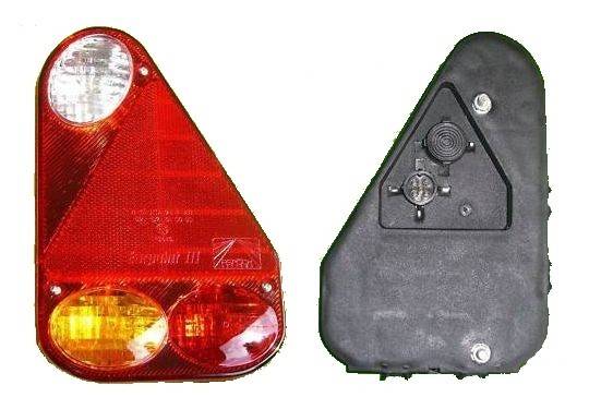 Aspöck Earpoint 3 III Leuchte rechts Bajonettanschluss mit Rückfahrlicht 24-4810-007