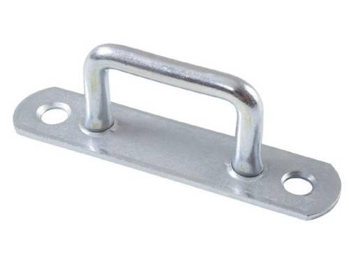 100 Stück - Bügel-/ Riemenkrampen - 32x31 mm - Planen haken - Stahl verzinkt