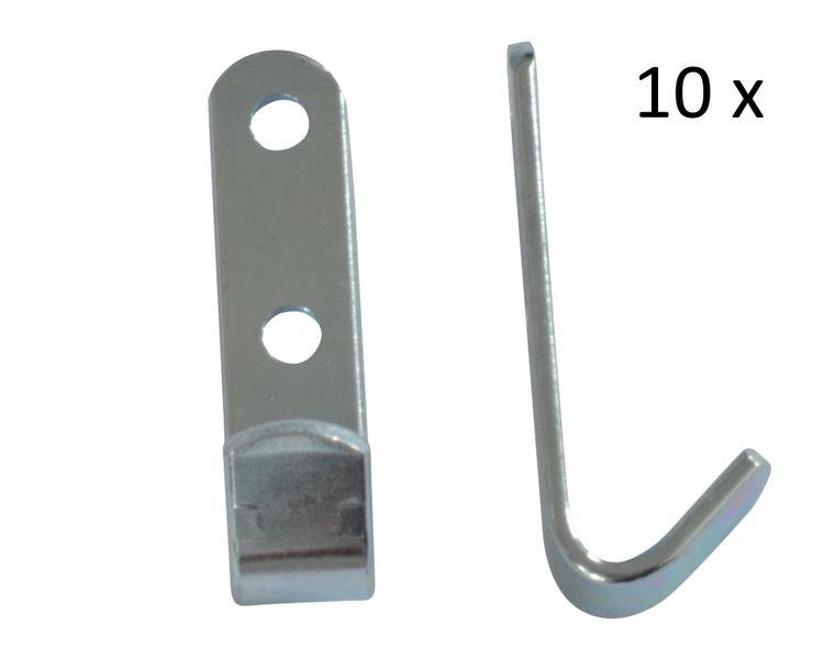 10 Stück - Schleuderhaken Planenhaken Haken Stahl 