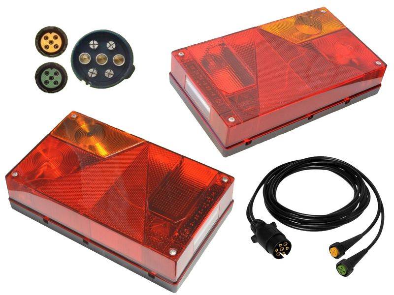 1 x Aspöck Multipoint 1 - Leuchten Set - 7polig - 8m Kabelbaum