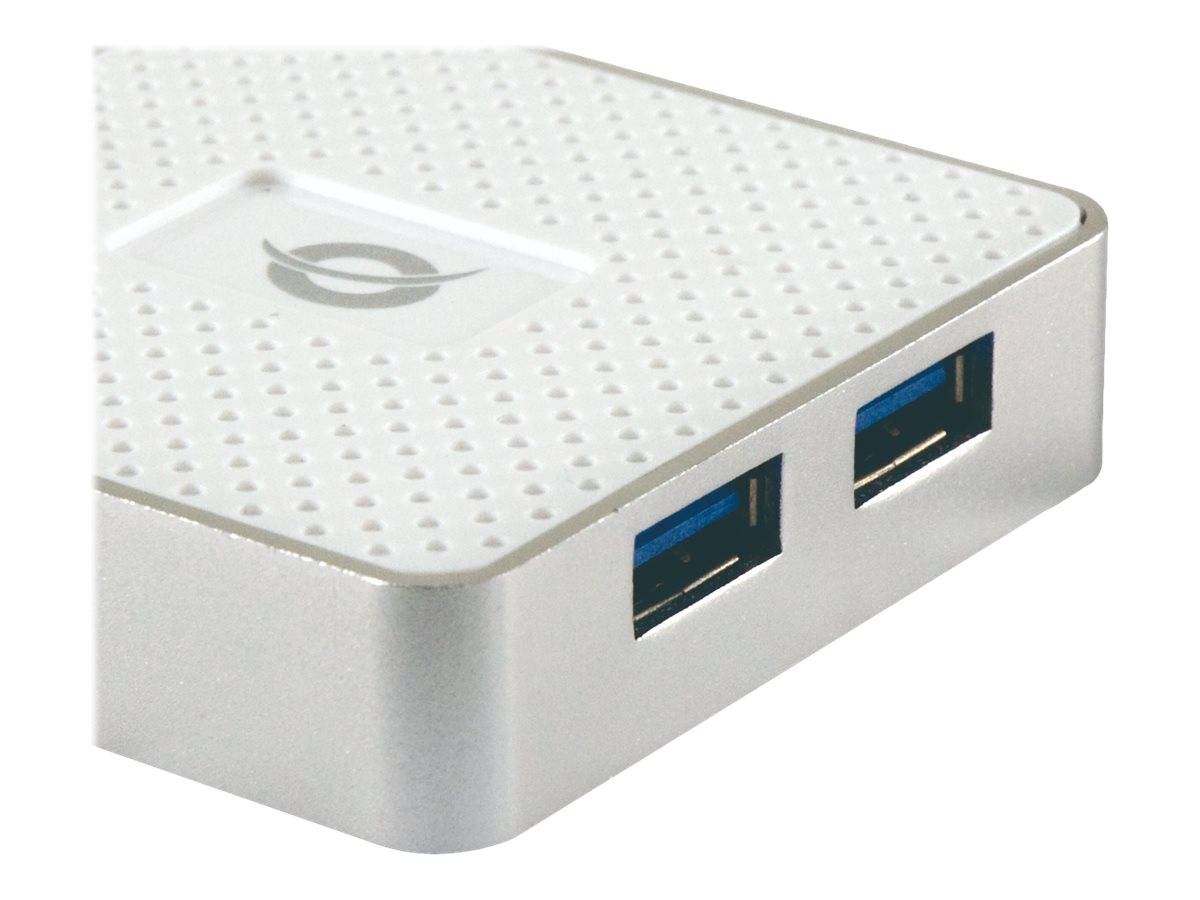 CONCEPTRONIC USB-Hub 4Port USB3.0 mit Power Adapter