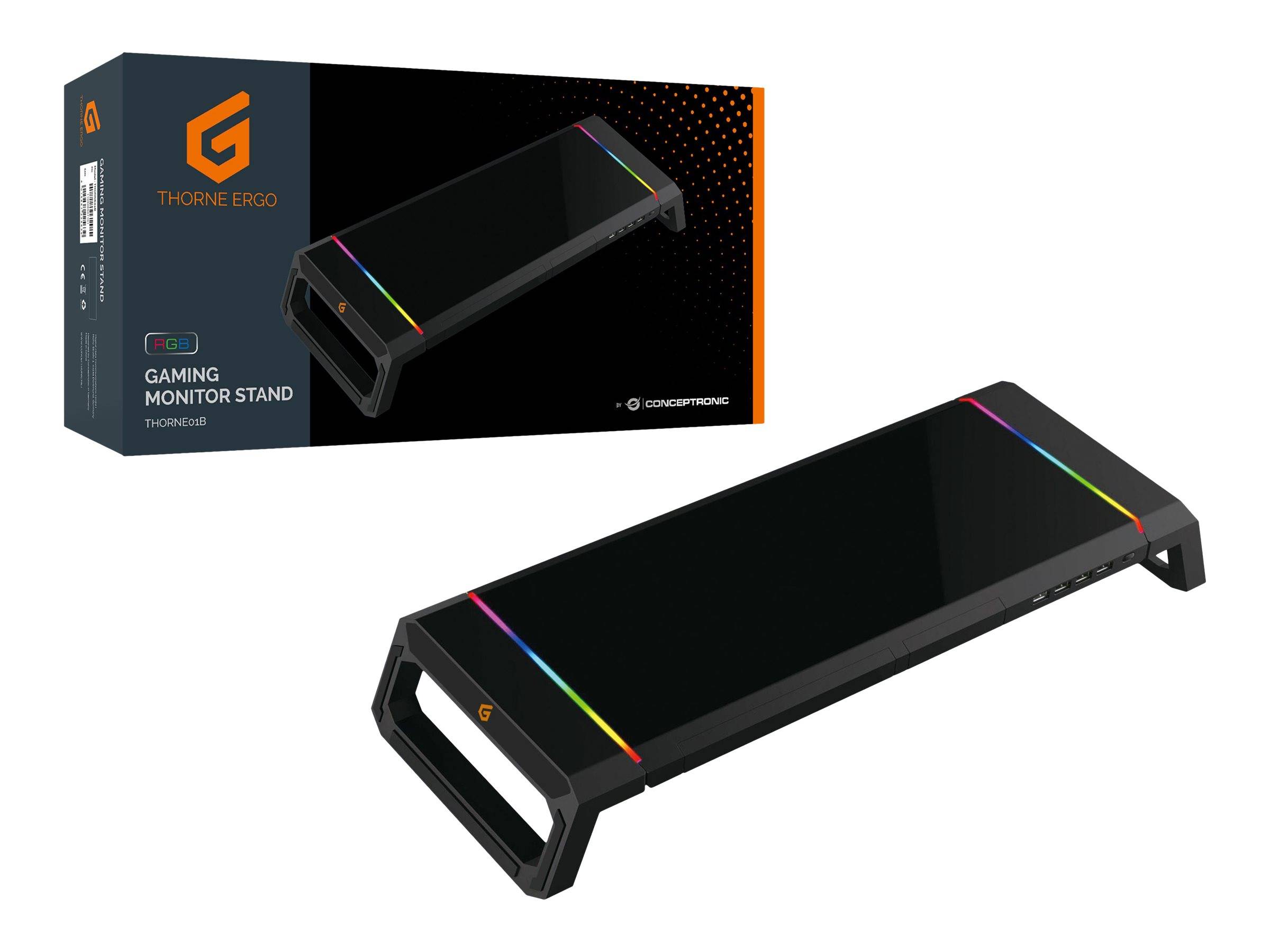 Conceptronic THORNE - Monitorständer mit Schublade