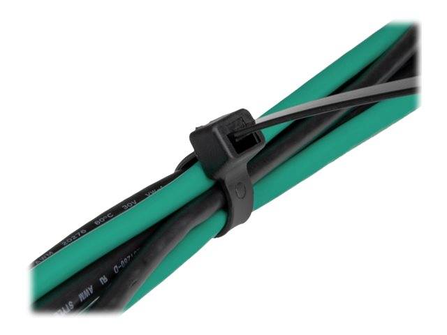 Delock - Kabelbinder - hohe Zugfestigkeit - 20 cm - Schwarz (Packung mit 100)