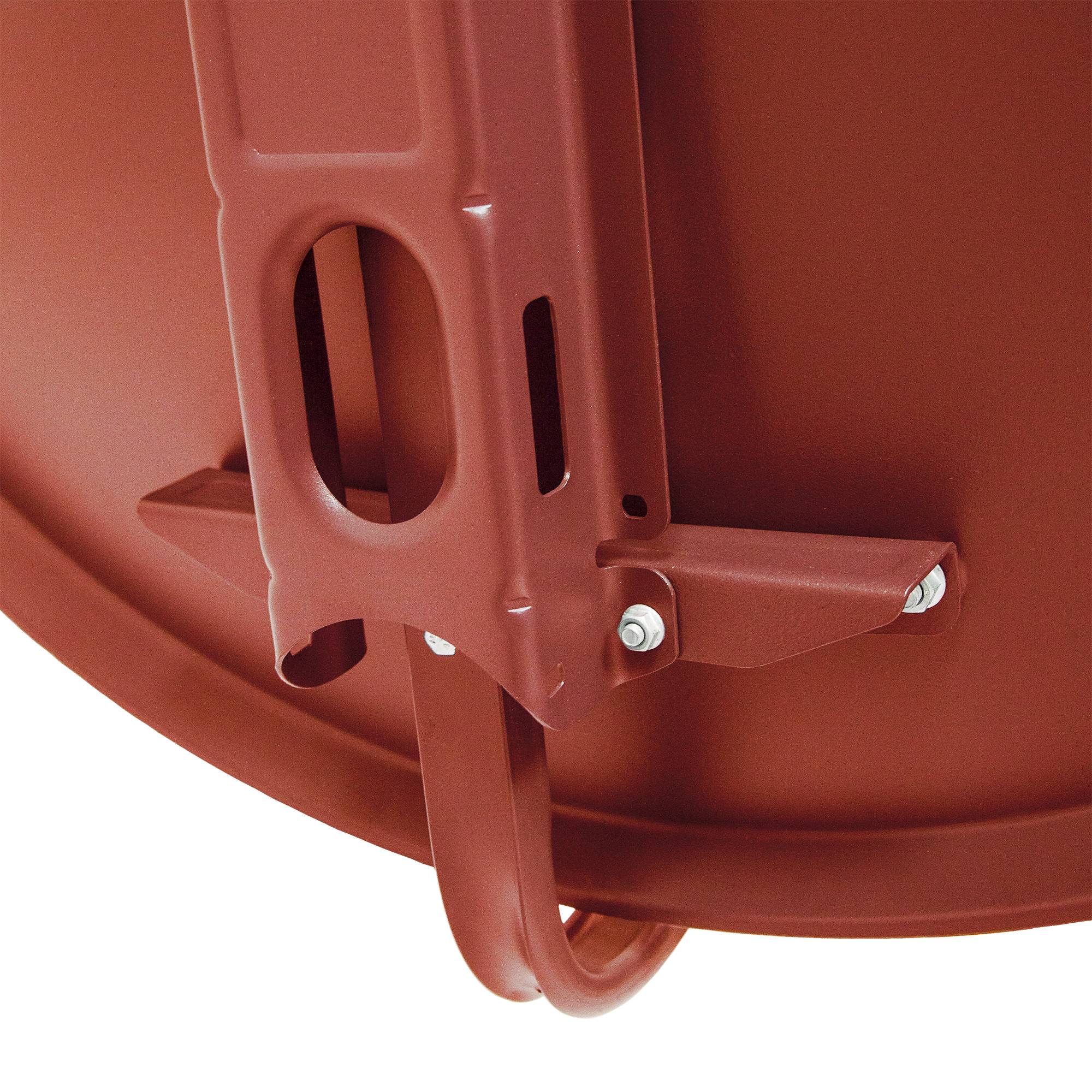 PremiumX Satelliten-Komplettanlage 100cm Satellitenschüssel Aluminium Rot Satellitenantenne Single LNB F-Stecker, SAT für 1 Teilnehmer