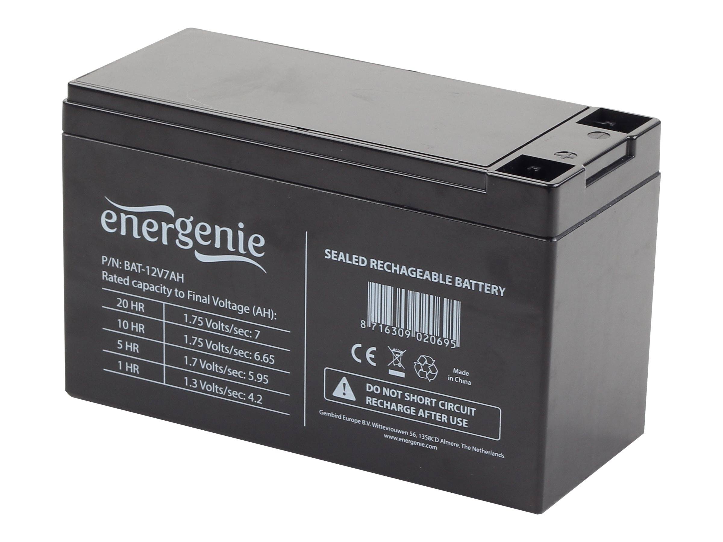 Gembird BAT-12V7AH - USV-Akku - 1 x Batterie