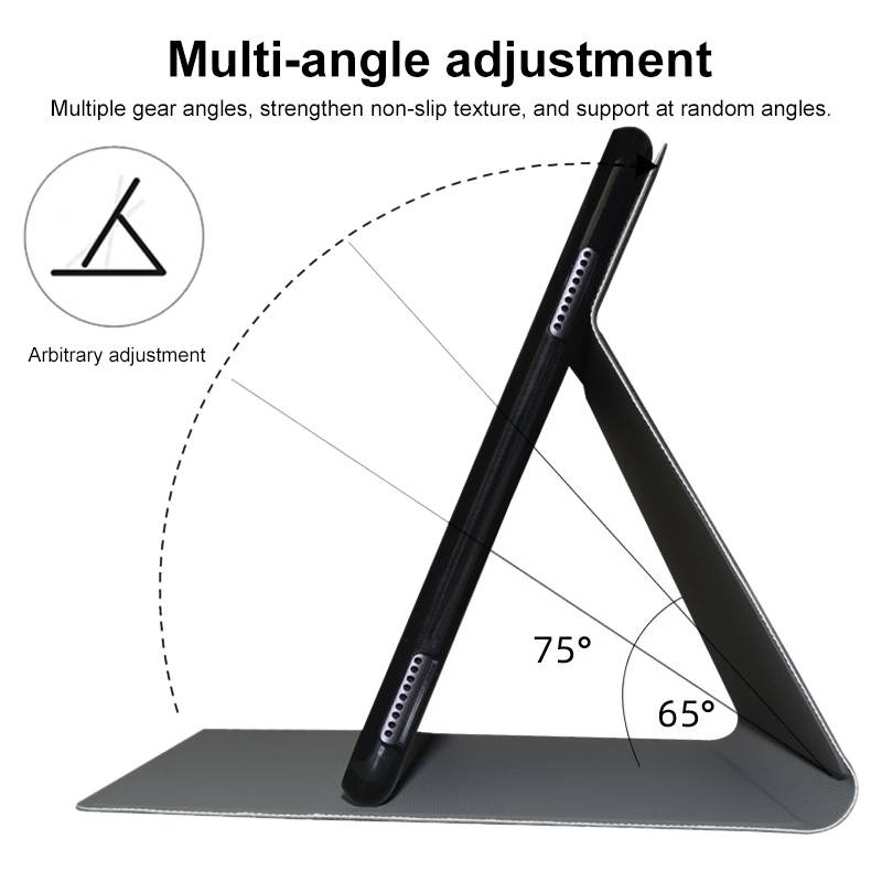 Für Teclast M40SE Aufstellbare Kunstleder Tablet Hülle Cover Tasche Case Schwarz