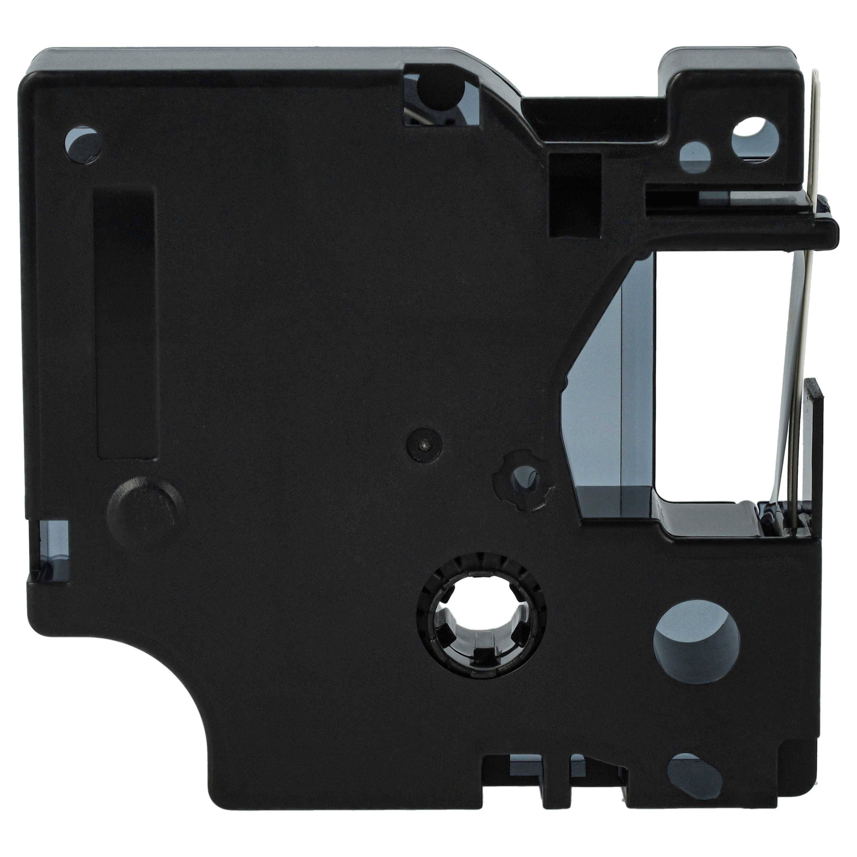 vhbw 10x Schriftband-Kassette kompatibel mit Dymo RhinoPro 6000, 5000, 3000 Etiketten-Drucker Schwarz auf Weiß, Schrumpfschlauch-Kassette, 6 mm