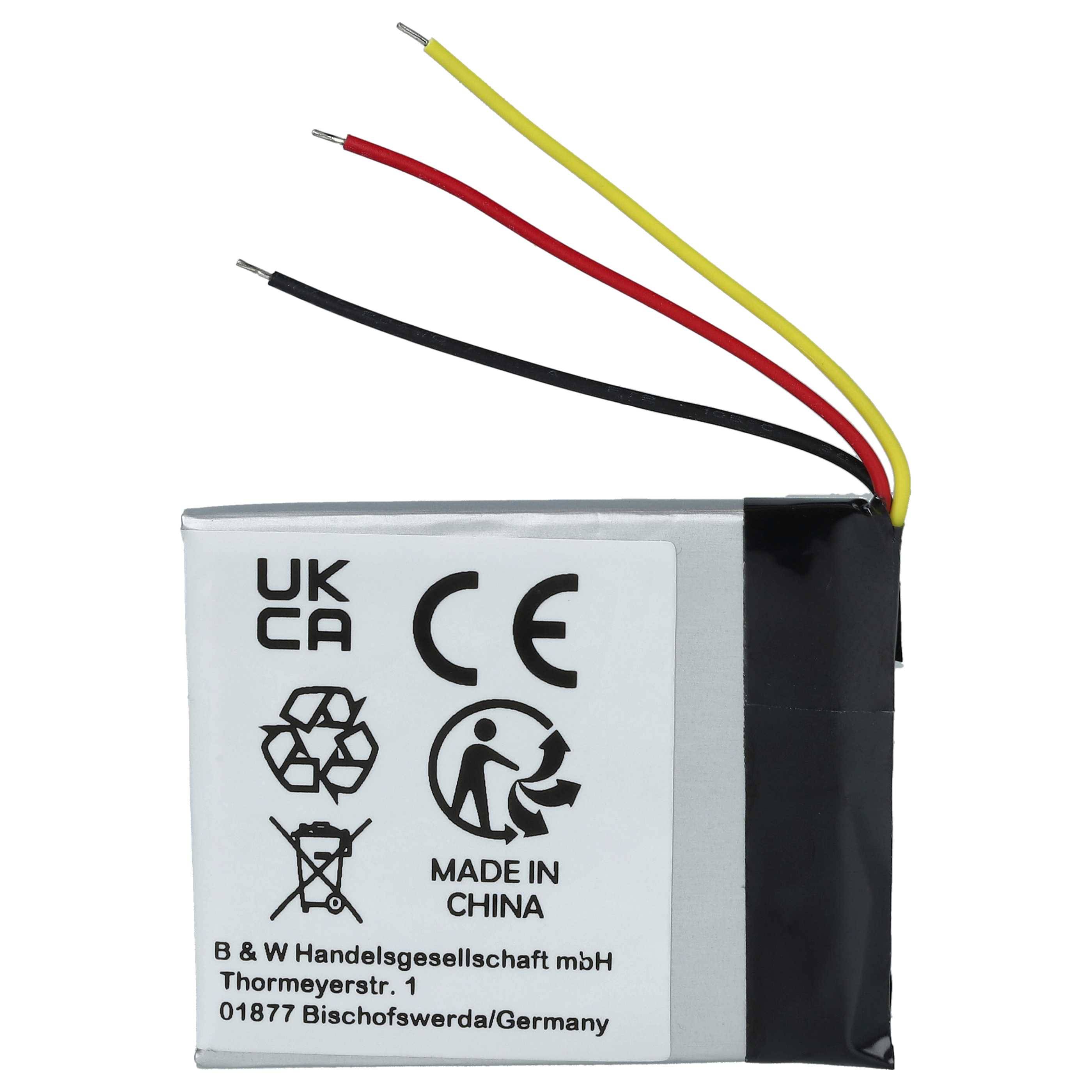 vhbw Akku kompatibel mit SanDisk SDMX18R-004GR-A57, SDMX18R-008GK-A57 MP3-Player Musik Player (260mAh, 3,7V, Li-Polymer)