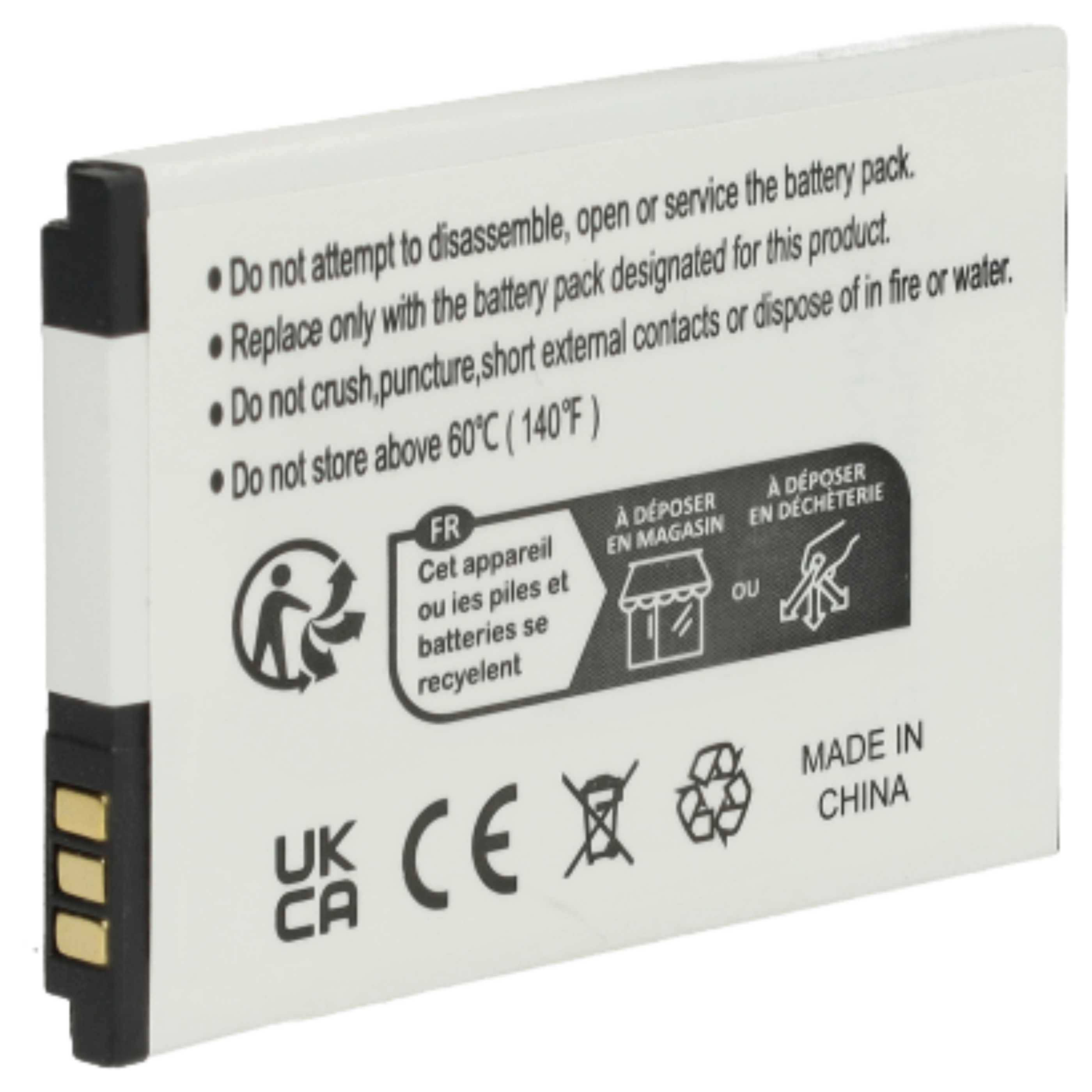 vhbw 10x Akku kompatibel mit Siemens Gigaset SL350, SL350H, SL450, SL400A, SL400, SL400H schnurlos Festnetz Telefon (950 mAh, 3,7 V, Li-Ion)
