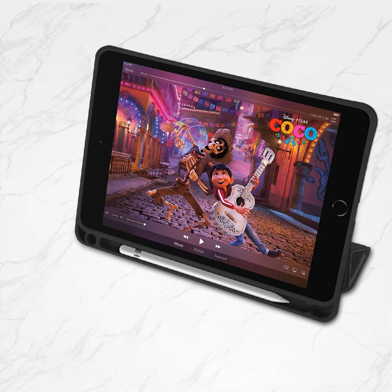 Dux Ducis Domo Hartschale mit Smart Sleep und integrierter Standfunktion Schutz Hülle für iPad Mini 6 Rosa