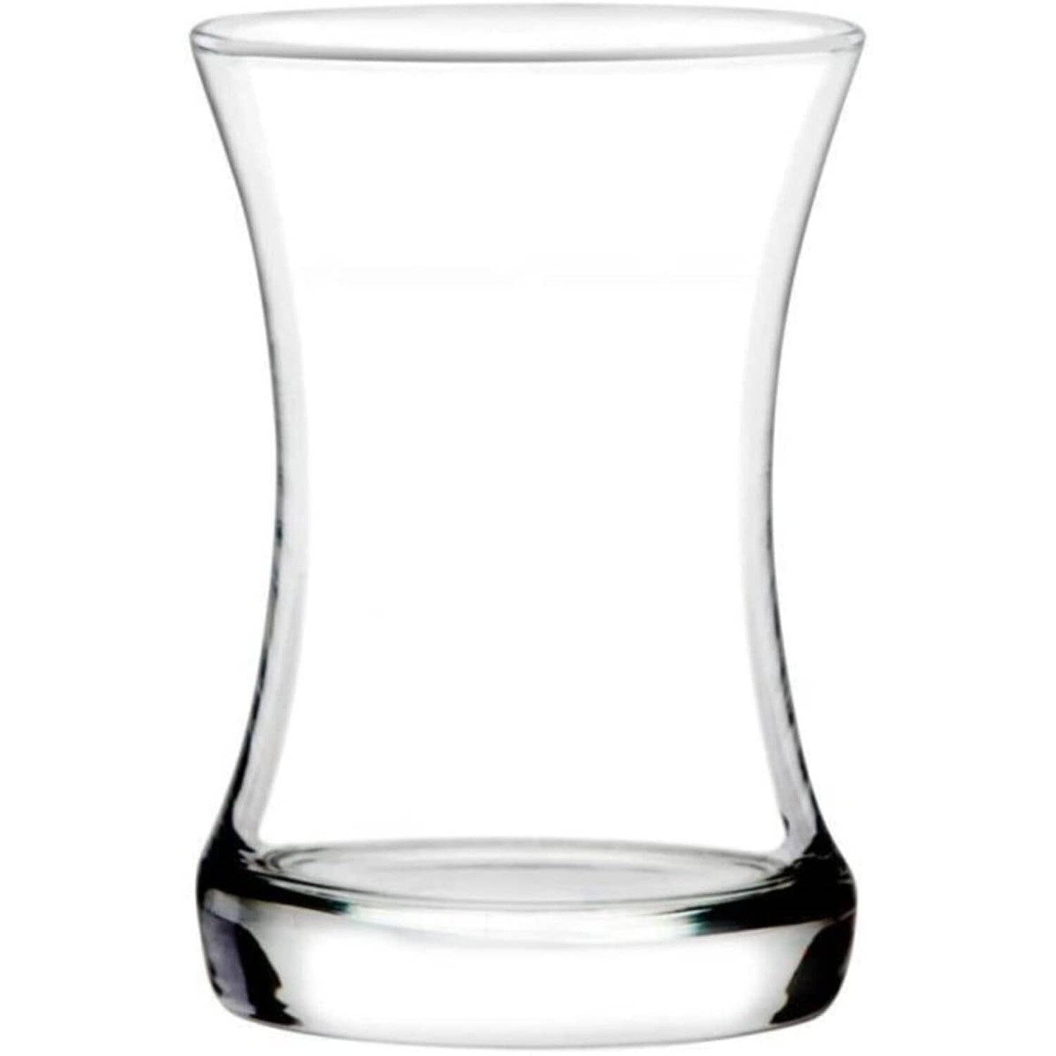 Türkisches Teegläser Set, traditionelles Tee-Set mit modernem Design, Teetassen und Kaffeebecher, klare Gläser, 175ml