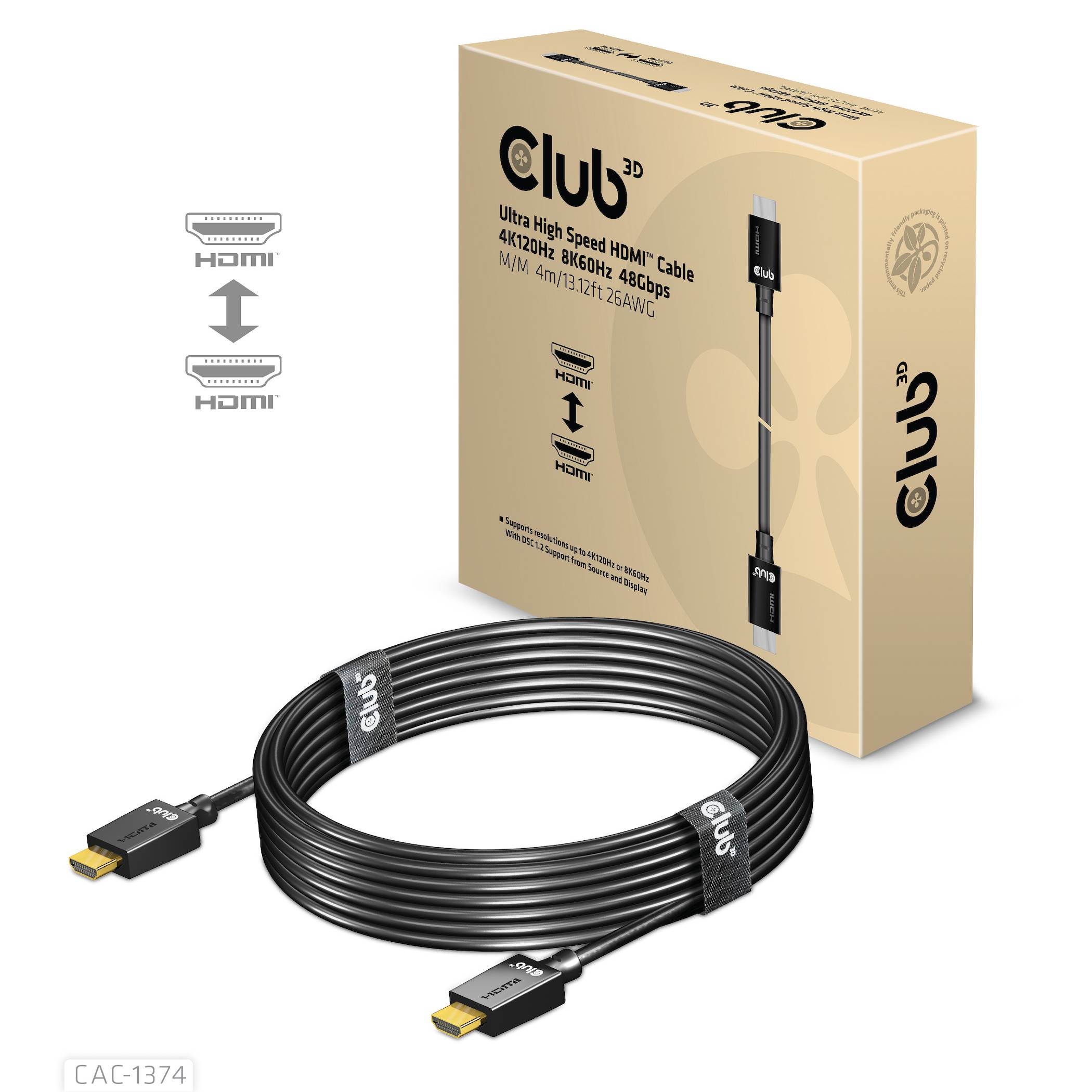 Club 3D Ultra High Speed - HDMI-Kabel - HDMI männlich zu HDMI männlich