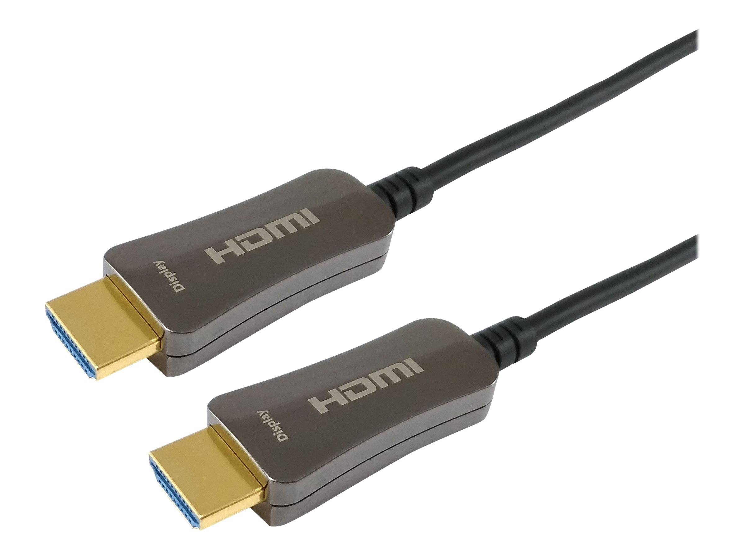 Equip Life - Highspeed - HDMI-Kabel mit Ethernet - HDMI männlich zu HDMI männlich - 50 m - 4K Unterstützung, Active Opti
