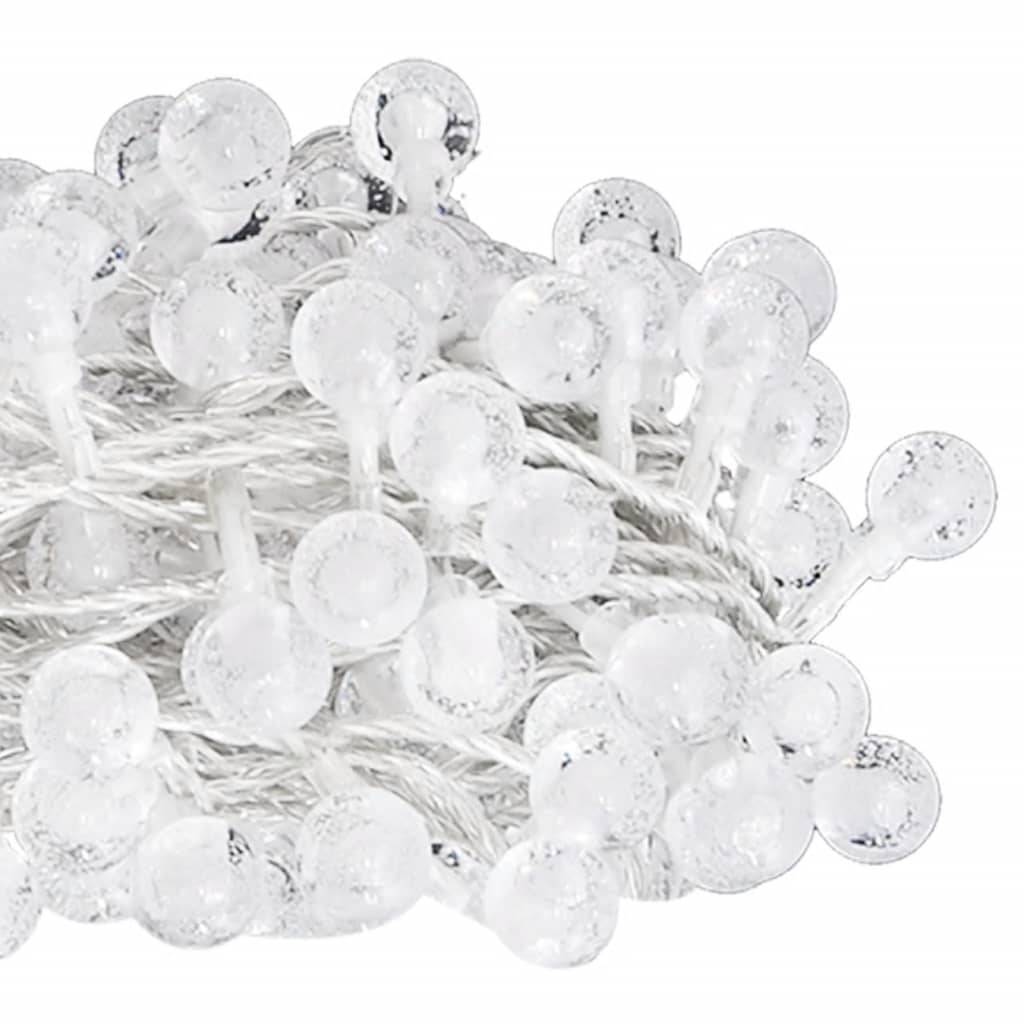 vidaXL Lichterkette Kugeln 40 m 400 LED Kaltweiß 8 Funktionen
