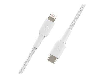Belkin BOOST CHARGE - Lightning-Kabel - USB-C männlich bis Lightning männlich - 1 m - weiß - USB-Stromversorgung (18 W)