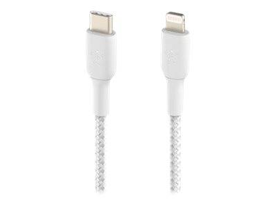 Belkin BOOST CHARGE - Lightning-Kabel - USB-C männlich bis Lightning männlich - 1 m - weiß - USB-Stromversorgung (18 W)