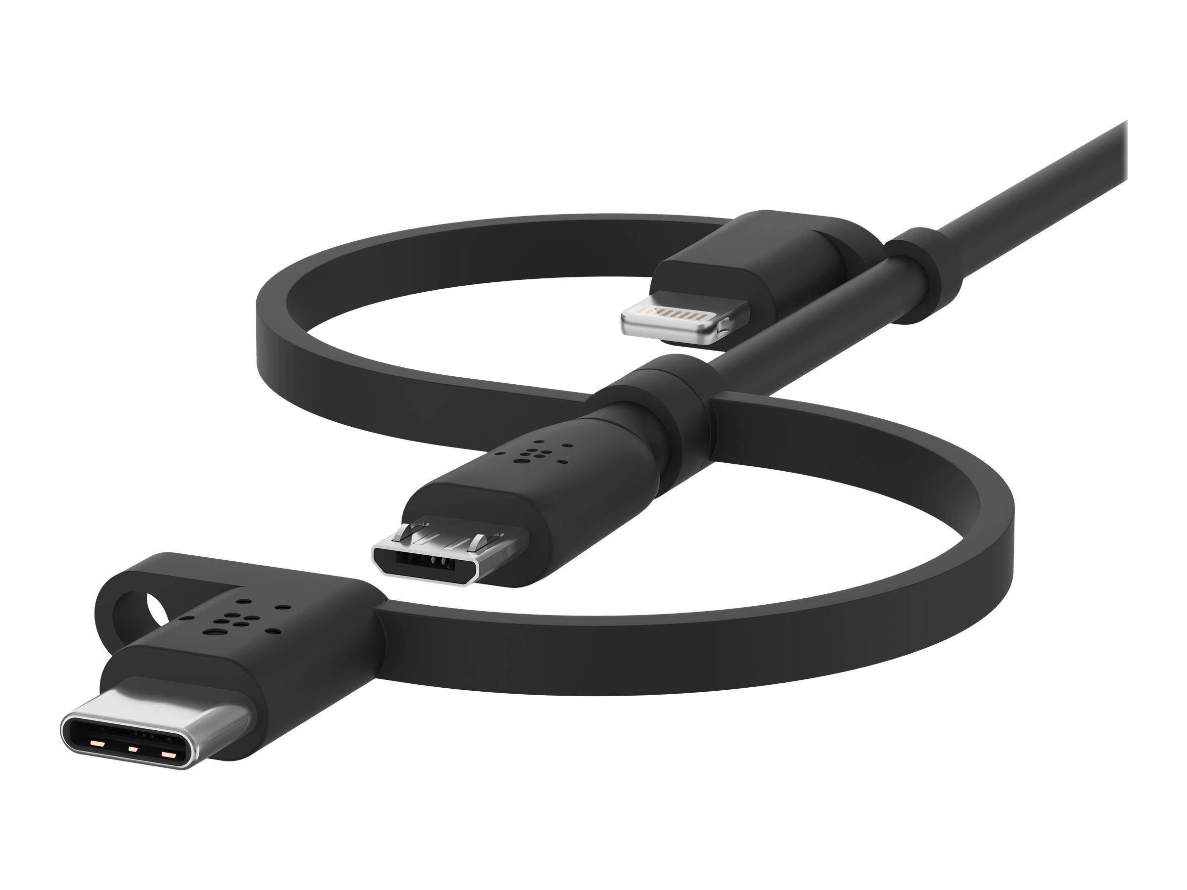Belkin BOOST CHARGE Universal - USB-Kabel - USB männlich zu Micro-USB Typ B, Lightning, 24 pin USB-C männlich